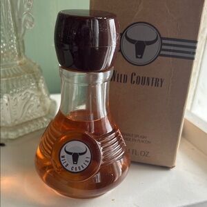 Avon Wild Country Aftershave Splash - Brown and Clear
